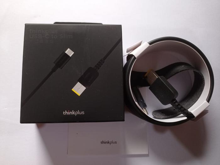 Gambar Konektor kabel Charger Laptop Lenovo Thinkpad Type C ke Kotak original - dengan kabel dari Akuse undefined Tokopedia