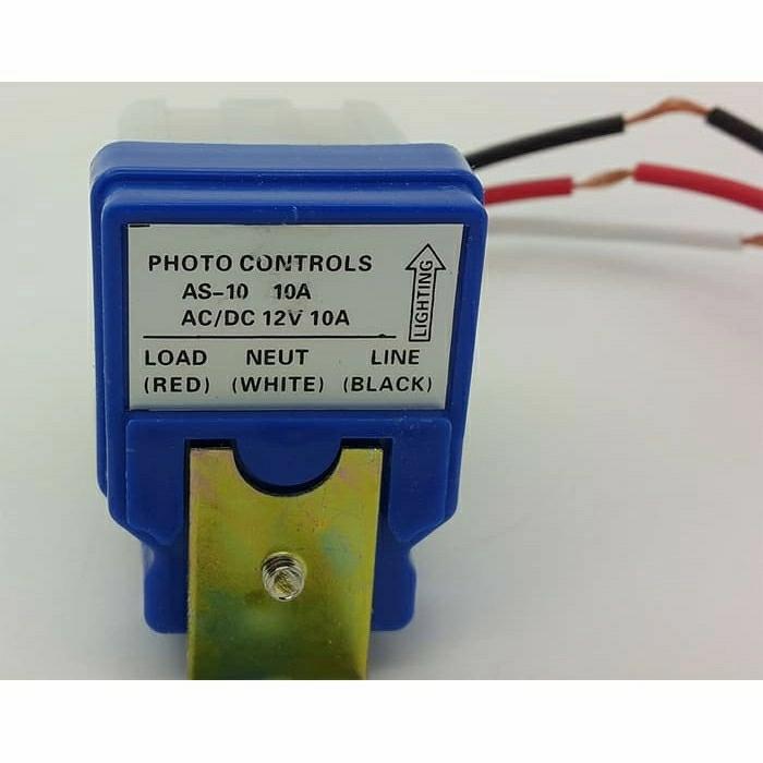 Jual Photocell Sensor cahaya On-Off Otomatis DC 12V 10A untuk lampu ...