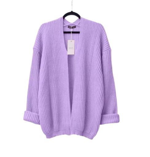 Gambar sweater wanita cardigan rajut ungu lilac sansscollection - ungu lilac, one size dari sansscollection undefined Tokopedia