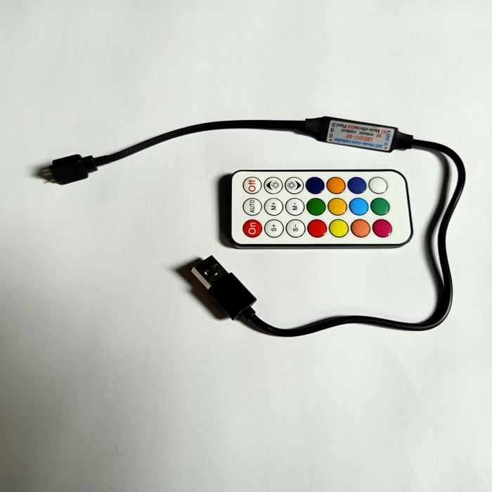Gambar ARGB Addressable Digital RGB Controller 3 Pin 5V Colokan USB Powerbank - RF Remote 21 dari Agis' Shop undefined Tokopedia