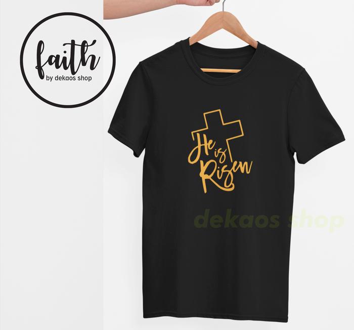 Gambar DK380/ KAOS ROHANI KRISTEN / KAOS ROHANI KATOLIK / KAOS ROHANI PRIA - Hitam, SLIMFIT WANITA dari Winnerr Store undefined Tokopedia
