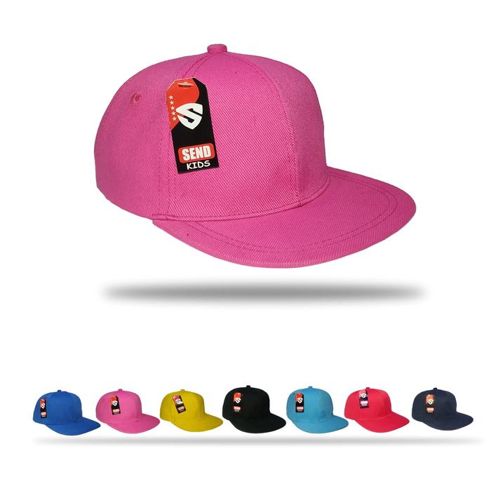Gambar TOPI POLOS ANAK SNAPBACK - PINK dari parvezstore_NEW undefined Tokopedia