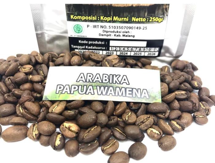 Gambar Kopi Arabika Papua Wamena [250g] - Bentuk Biji dari Kopi Dampit undefined Tokopedia