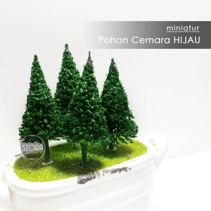 Gambar MAKET Pohon Cemara / Diorama Cemara - 6 cm Isi 4 - Cokelat dari STORA - Art Supplier undefined 5 Tokopedia