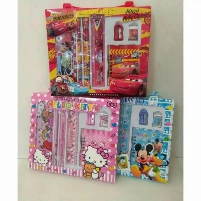 Gambar Paket alat tulis set lengkap kotak pensil souvenir ulang tahun anak dari toko maju jaya888_NEW undefined Tokopedia