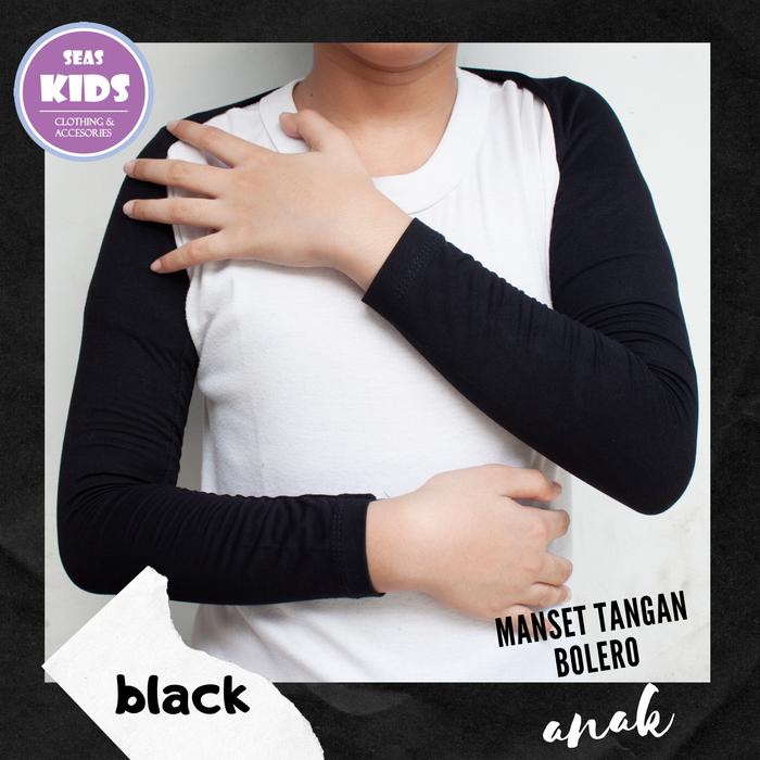 Gambar Manset Tangan Sambung Bolero Anak - kaos rayon - Black dari House Of Seas undefined Tokopedia
