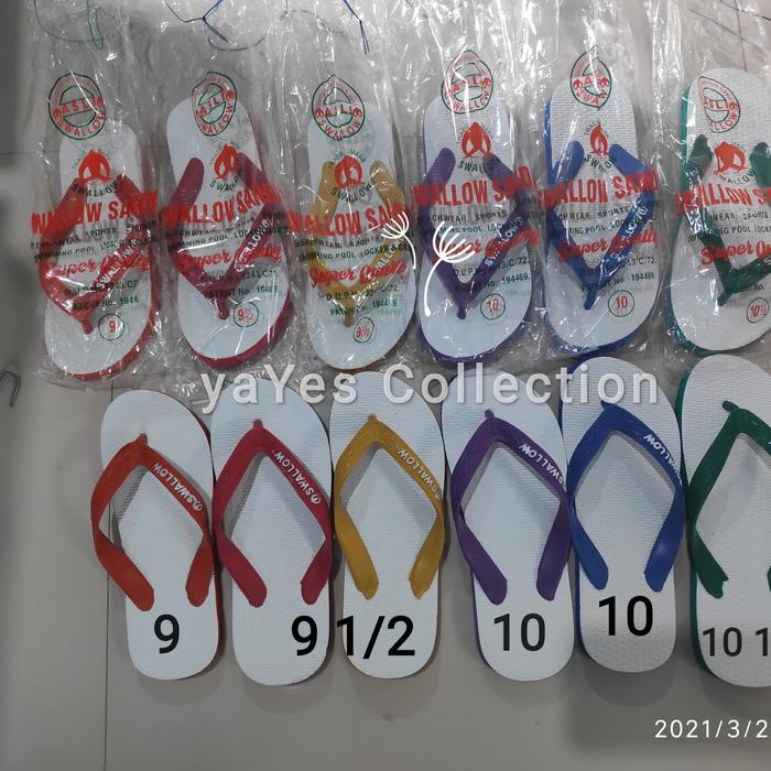 Gambar Sandal Swallow Asli Ori 9 9.5 10 10.5 Warna swalo sendal Jepit dewasa - 9 dari YC Cibitung undefined Tokopedia