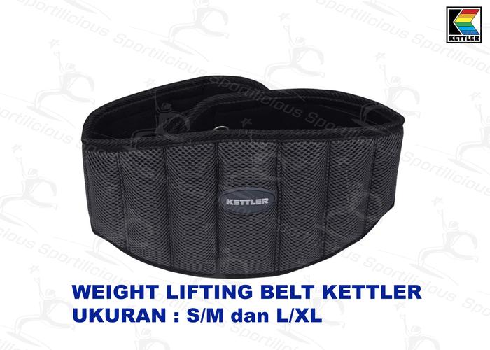 Gambar KETTLER WEIGHT LIFTING BELT SABUK ANGKAT BESI BAN ANGKAT BESI BEBAN - S/M dari Sportilicious undefined Tokopedia