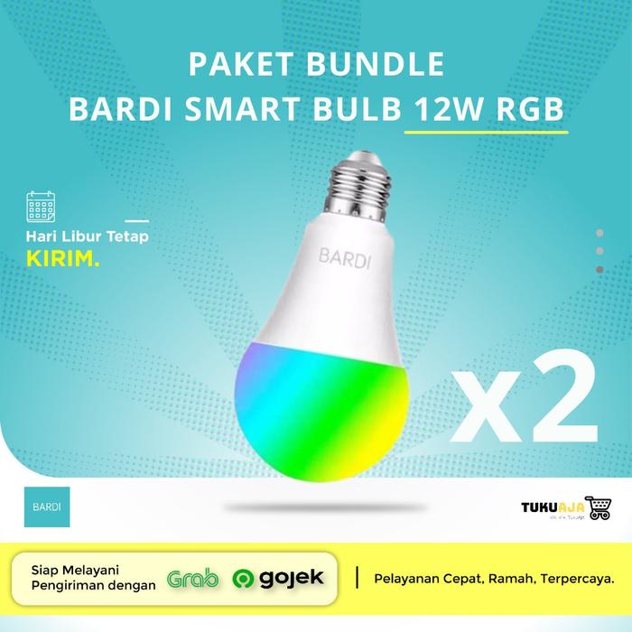 Gambar [2 PCS] BARDI Smart LED Light Bulb RGB+ WW 12W Wifi Wireless IoT Home dari TukuAja Store undefined Tokopedia