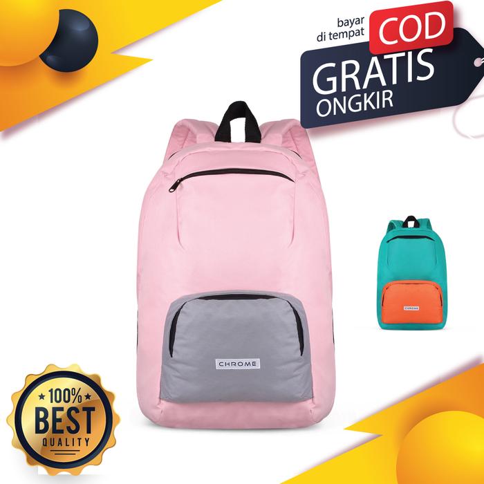 Gambar Backpack Chrome Neo - Merah Muda dari chromebag undefined Tokopedia