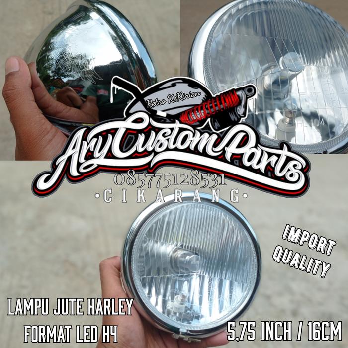 Gambar lampu depan custom HD w175 japstyle scrambler caferacer bober dll dari Ary Custom Parts Cikarang undefined Tokopedia