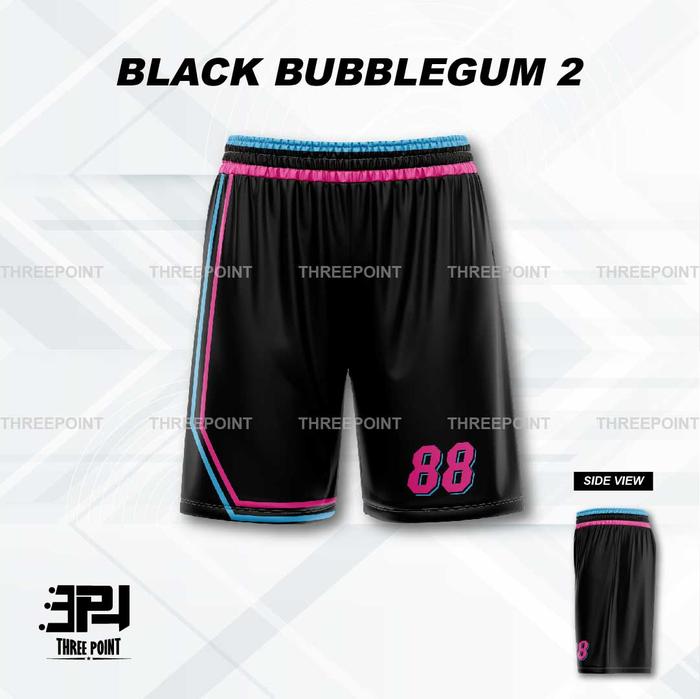 Gambar Threepoint Jersey Basket Black Bubblegum 2 Bawahan dari Threepoint Jersey_NEW undefined Tokopedia