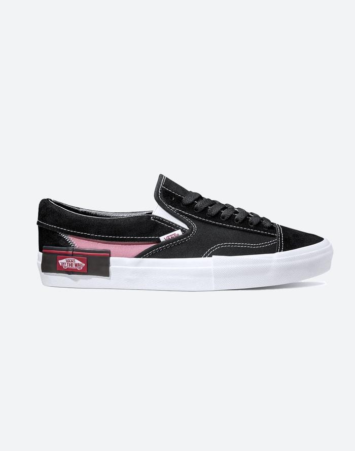 Jual Sepatu Sneaker Vans Slip-On Cut And Paste (CAP) 'Black/Pink