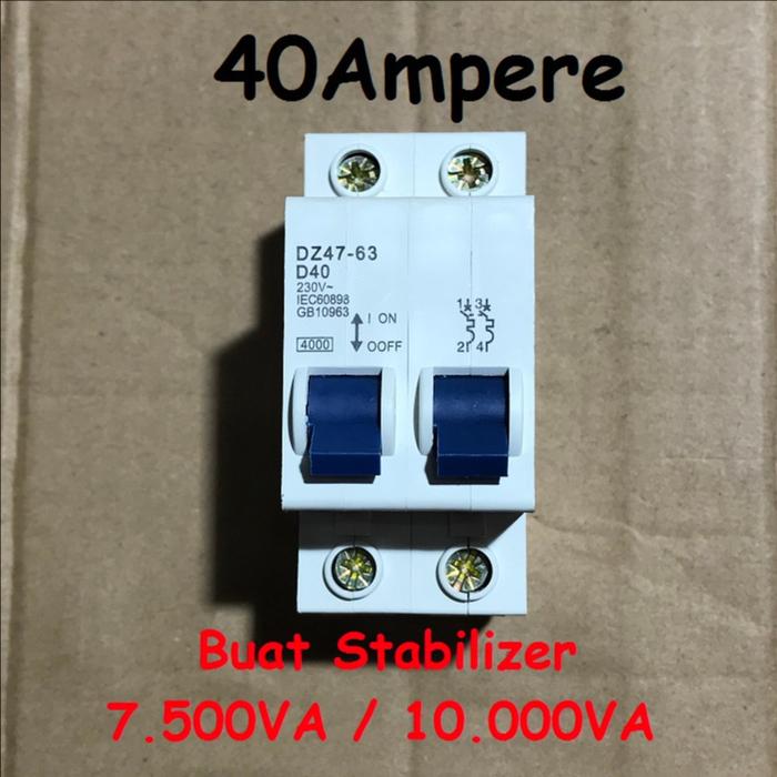 Gambar MCB Buat Stabilizer Stabilizer Lexos - 40A dari Power solution pws undefined Tokopedia