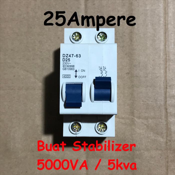 Gambar MCB Buat Stabilizer Stabilizer Lexos - 25A dari Power solution pws undefined Tokopedia