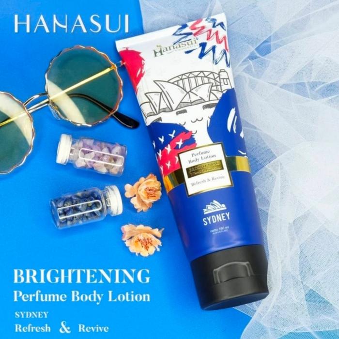 Gambar HANASUI Parfume Body Lotion 180ML Original - Biru dari Yogieyo undefined Tokopedia