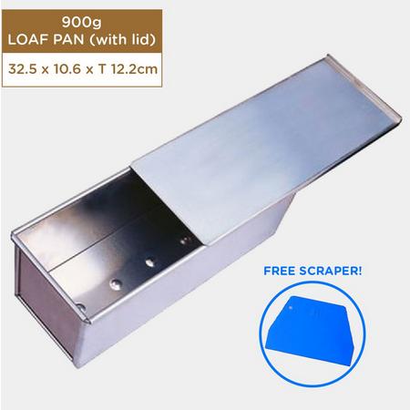 Gambar Loaf Pan Roti Tawar 900g (dengan tutup) - Tanpa Coating - Scraper dari Lidya O.K Shop undefined Tokopedia