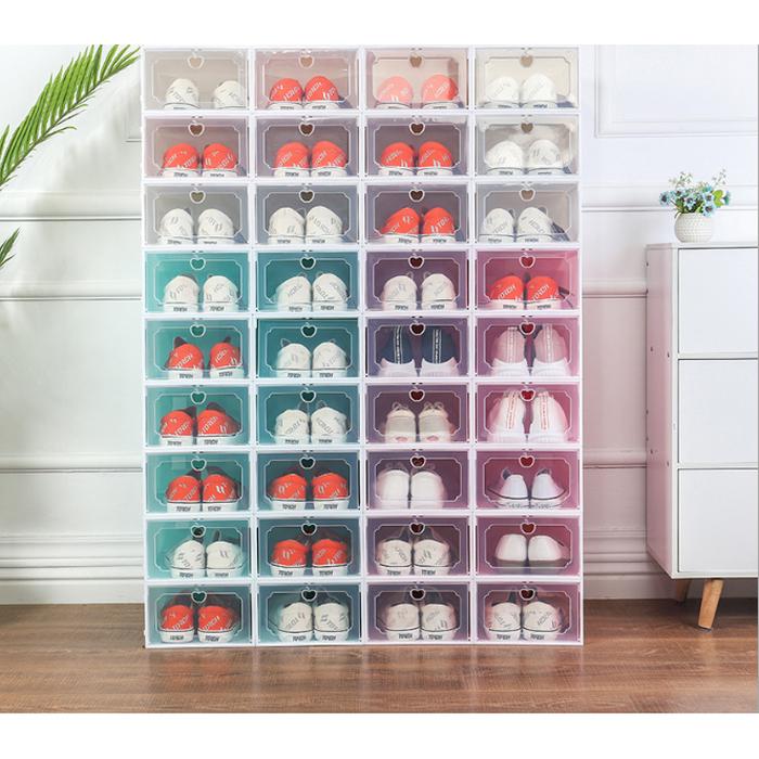 Gambar Kotak Sepatu|Shoes Box|Box Sepatu Lipat Transparan Murah - Mixed Warna dari TSure Store undefined Tokopedia