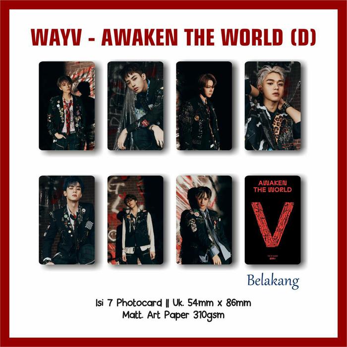 Gambar Photocard Premium WayV - Awaken The World Isi 7pcs - ATW (D) dari Dhavitashop undefined Tokopedia