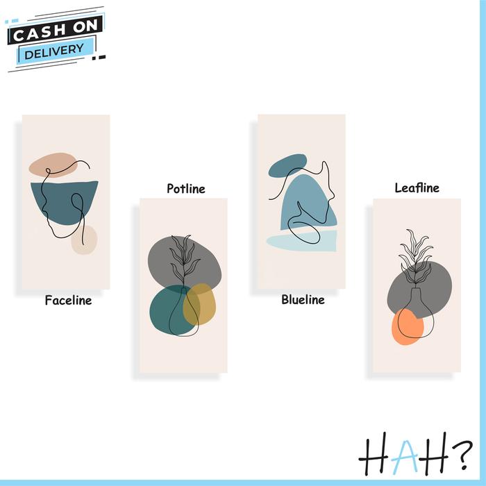 Gambar Happy Art Home Hiasan Dinding Kamar Abstract Art Home Decor Aesthetic - PD POT LINE dari HappyArtHome undefined Tokopedia