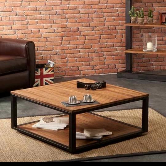 Gambar Meja Minimalis Modern - Meja Ruang Tamu - Meja Besi Kayu || CT - 08 - Meja A, Custom Ukuran dari BESIKAYU FURNITURE undefined Tokopedia