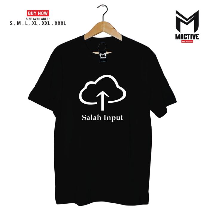 Gambar Kaos Sablon Custom SALAH INPUT Atasan Pria Baju Pria - MACTIVE - XXXL, Kuning dari MACTIVE undefined Tokopedia