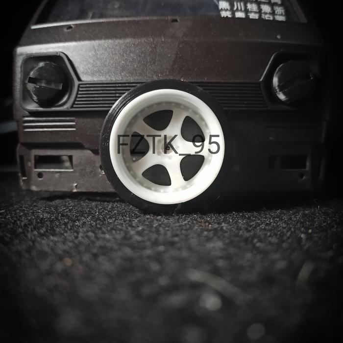 Gambar Velg Ban Drift WPL D12 PNP HEX - 5 Spoke, lebar 19mm dari FZTKid undefined Tokopedia