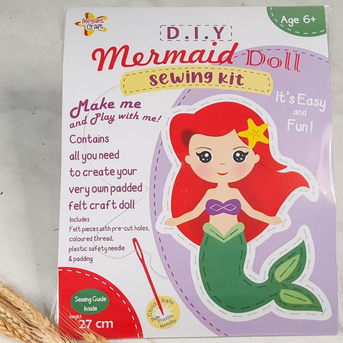 Gambar DIY Doll Craft Sewing Kit Anak Anak - Ariel dari Summersunshine Closet undefined Tokopedia