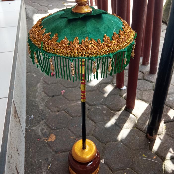 Gambar payung pajeng Bali mini polos 2A - Hijau dari Bhaktilata Store undefined Tokopedia