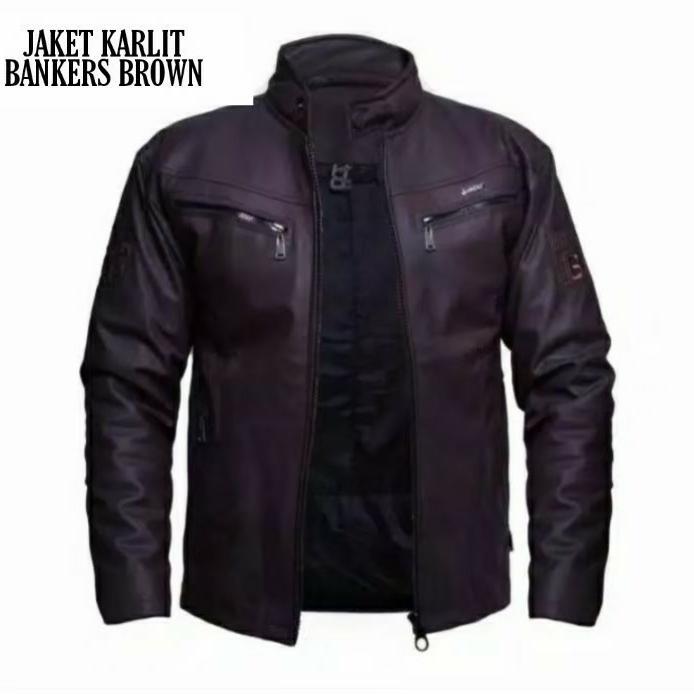 Gambar JAKET KULIT PRIA JUMBO ORIGINAL OUTFIT TOURING PENGENDARA MOTOR - Brown, M dari Gudangclothing.id undefined Tokopedia