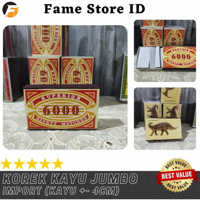 Gambar Korek Jumbo / Korek api kayu / Korek kayu besar/ korek api - 6000 dari Fame Store ID undefined Tokopedia