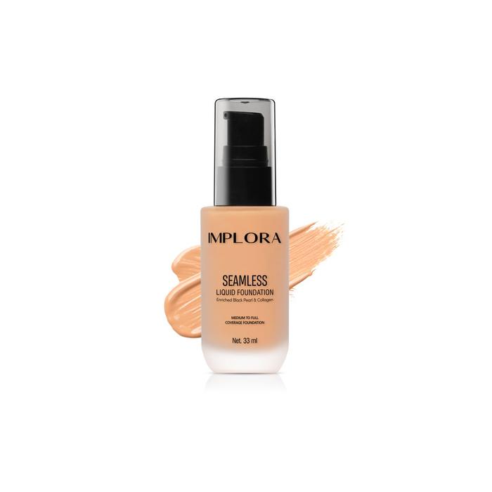 Gambar IMPLORA Seamless Liquid Foundation | Alas Bedak Foundation Cair - 210 CLSC NUDE dari AILIN KOSMETIK undefined Tokopedia