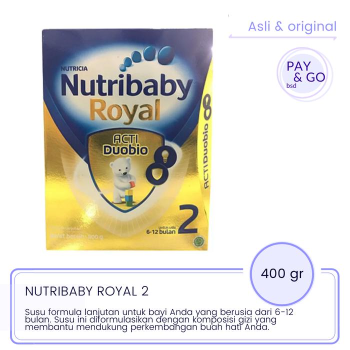 Gambar NUTRIBABY NUTRI BABY ROYAL 2 400 GR SUSU FORMULA BAYI UMUR 6-12 BULAN dari PAY&GO BSD undefined Tokopedia
