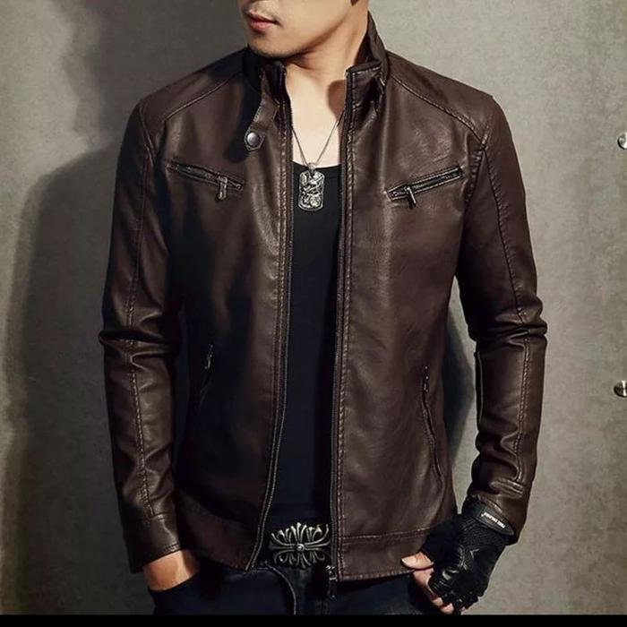 Gambar jaket kulit domba asli super garut - Hitam, S dari meyka leather undefined Tokopedia