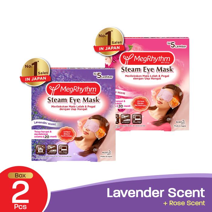 Gambar MegRhythm Masker Mata Steam Eye Mask Lavender + Rose Scent 5s dari KAO Indonesia undefined Tokopedia