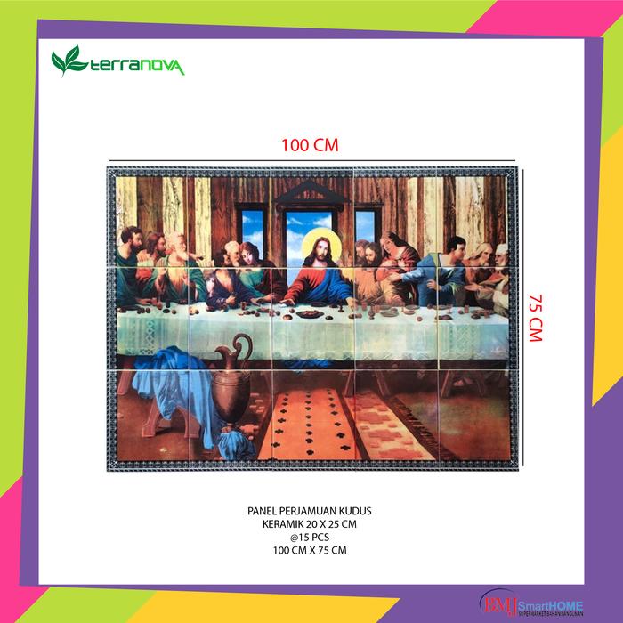Jual Hiasan Dinding Keramik Perjamuan Kudus 20 X 25 Cm 15 Pcs Set Kota Depok Bmj Smarthome Tokopedia