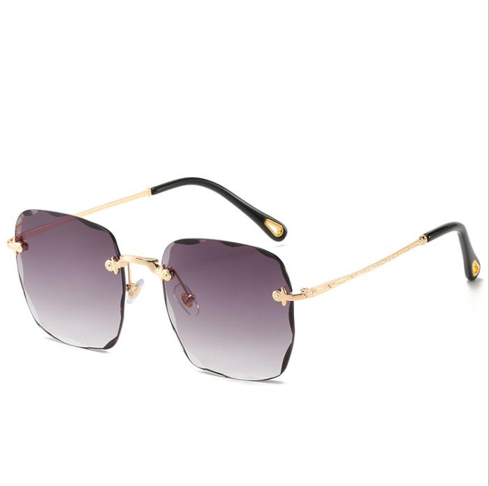 Gambar Kacamata Bitzen BZ10 Fashion Metal Pria Wanita Sunglasses Lensa Eyewear - Abu-abu dari BITZEN FASHION undefined Tokopedia