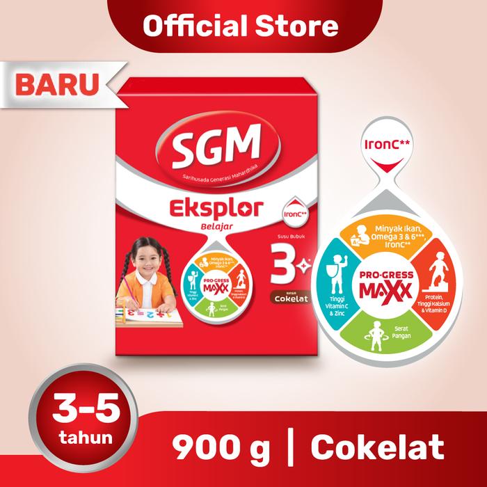 Promo Harga SGM Eksplor 3+ Susu Pertumbuhan Coklat 900 gr - Tokopedia