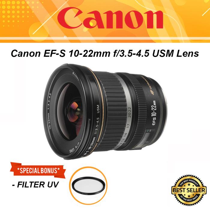 Lensa Canon Ef-s 10-22mm F35-45 Usm Wide Lens Dslr