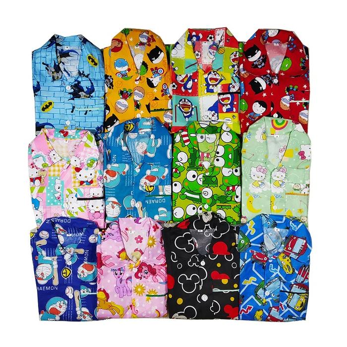 Gambar PIYAMA ANAK LAKI LAKI USIA 7-9 TAHUN KATUN POLYMICRO (SIZE 10) - random 10 laki dari mazayu undefined Tokopedia