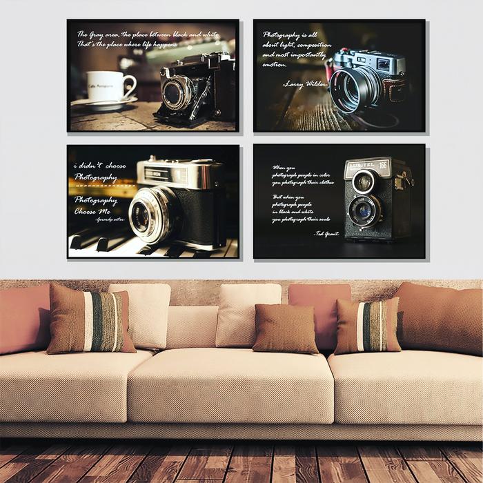 Gambar Hiasan dinding / poster dinding / wall decor / vintage kamera - CUSTOM, 40X30 dari dekor estetik undefined Tokopedia