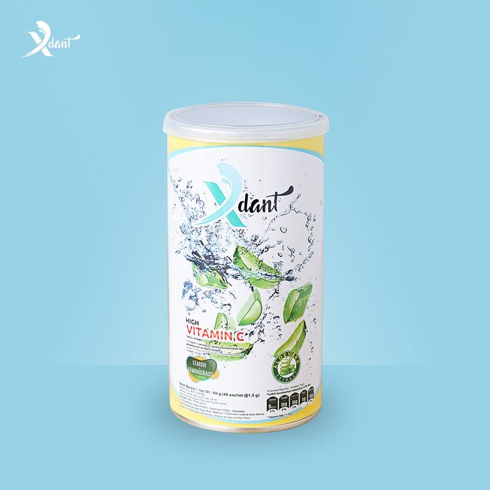Gambar X-DANT High Vitamin C & Immune Booster 40 Sachet - Lemon Sereh dari Pabrik Powder Drink BPOM HALAL undefined Tokopedia