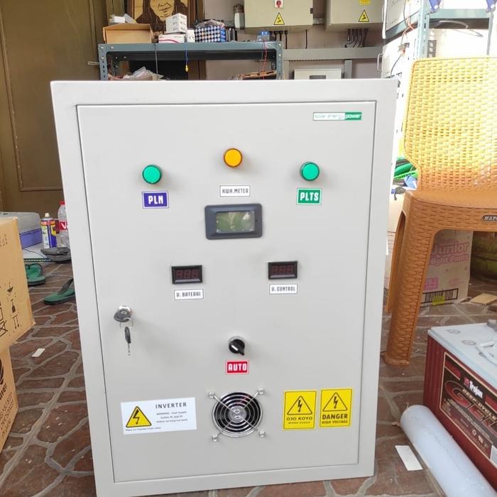 Paket Inverter HF DC to AC 1000W 2000W 3KW MPPT 60A ATS LVD Anti Jeda - 3000Watt