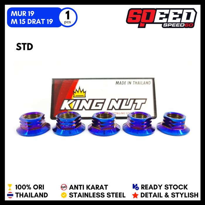 Gambar Mur 19 Blue Probolt Stainless King Nut Thailand - Std dari Speed60 undefined Tokopedia