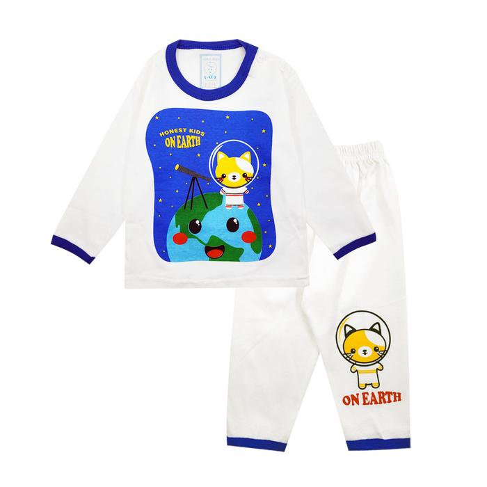 Gambar Skabe Piyama Baju Anak Laki Laki Buaya Baby Putih Usia 3-4 Bulan 2767 - Biru dari Wakakids undefined Tokopedia
