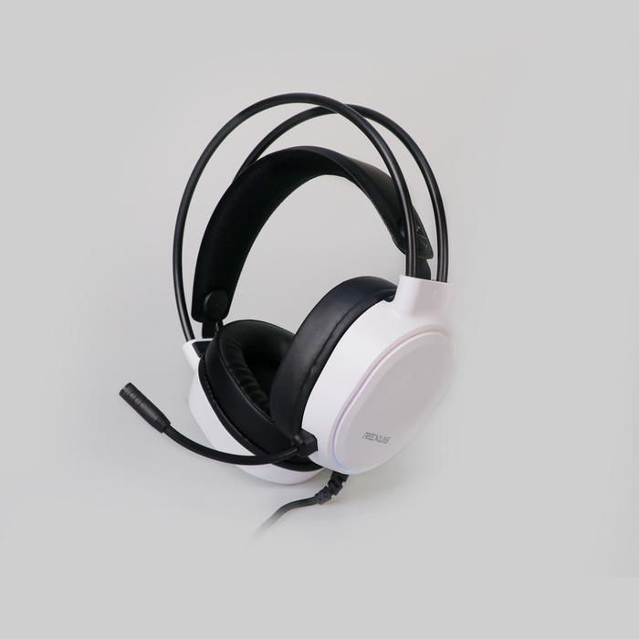 Gambar Rexus HX9 Thundervox Gaming Headset USB Connection with RGB 7.1 Sound Hitam Led - Putih dari Click & Go Tokopedia undefined Tokopedia