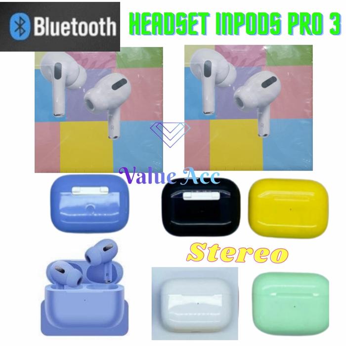 Jual Headset Bluetooth inpods Pro 3 