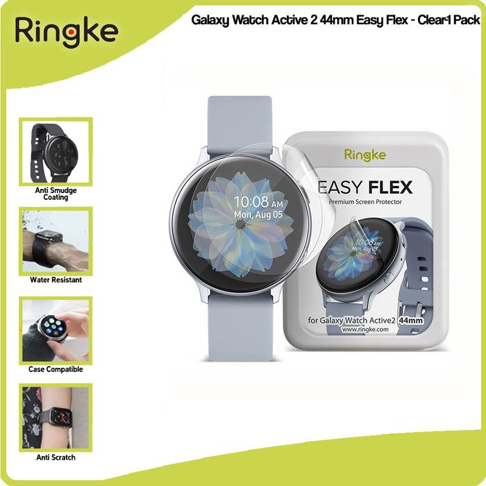 Ringke Compatible For Watch Active Easy Flex Screen Protector Anti Gores  Jam Accessories 44mm