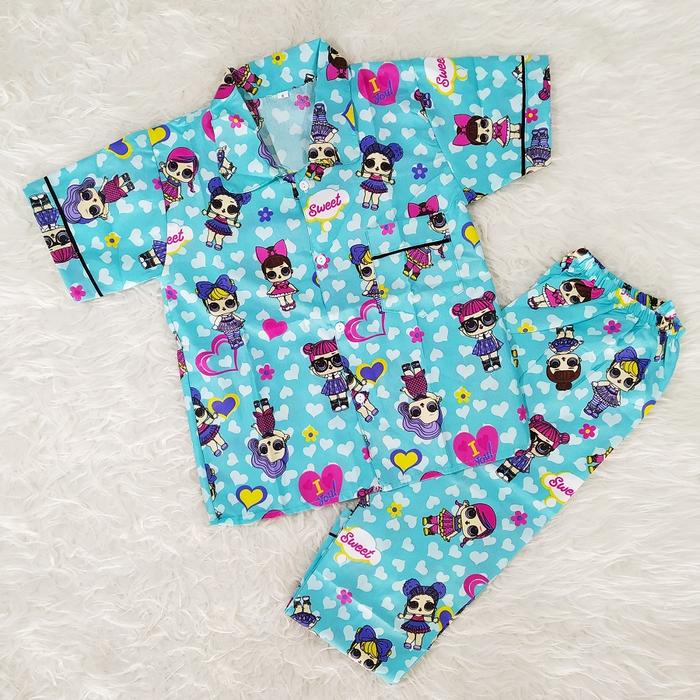 Gambar PIYAMA ANAK USIA 5-10 TAHUN KATUN POLYMICRO - lol tosca, size 10 dari mazayu undefined Tokopedia