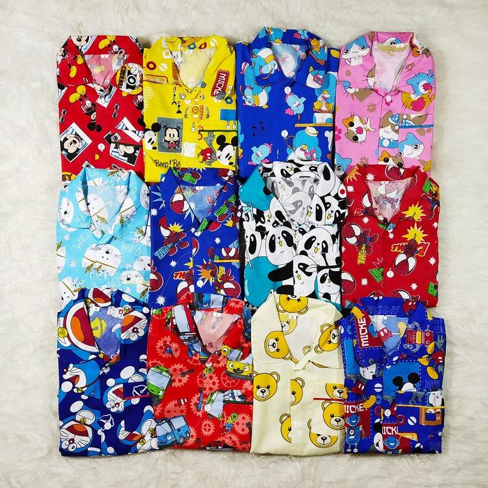 Gambar PIYAMA ANAK USIA 5-10 TAHUN KATUN POLYMICRO - random cewek, size 8 dari mazayu undefined Tokopedia